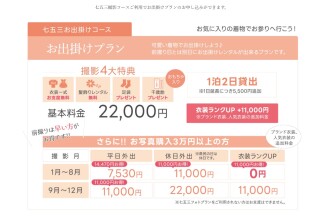 七五三お出掛けコース