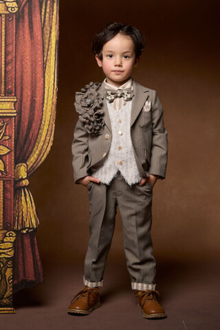 No.8246 100cmタキシード　グレー