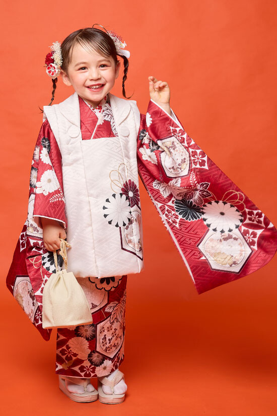 ３歳　女の子被布セットの衣装画像1