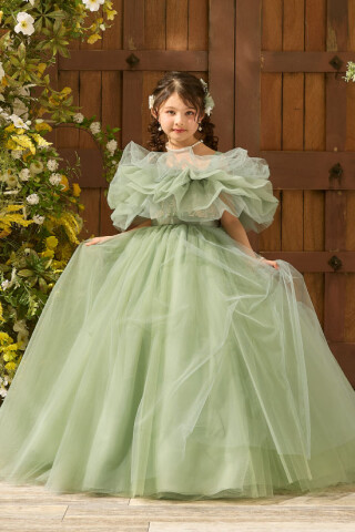 No.9242 120cmドレス　グリーン