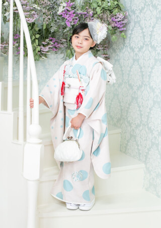 7歳着物 モダン