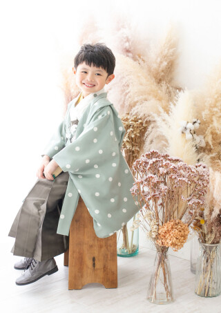 5歳着物 モダン