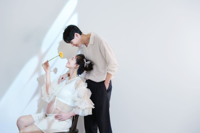 夫婦でマタニティフォト♡の写真1