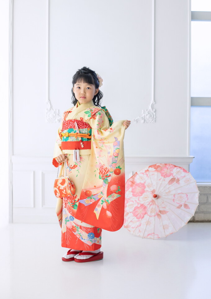 【半額フェア開催中】七五三　和装32カット製本アルバムプラン・全データ付(お一人写し）