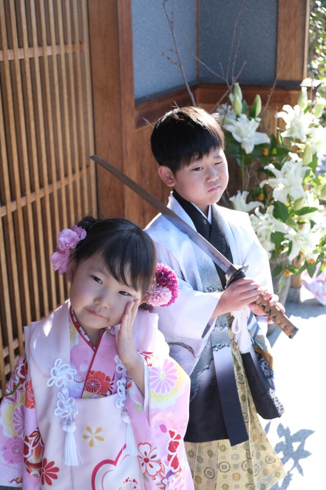 七五三(3歳女の子・5歳男の子)の衣装画像1