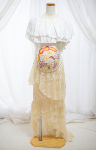 ホワイトトップス&スカート2