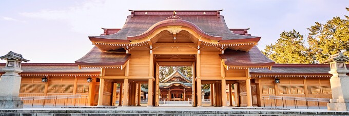 【新潟縣護國神社 大拝殿】ロケーションプラン