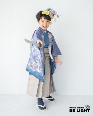 兜・小槌羽織×青着物